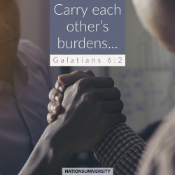 carry each other's burdens